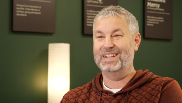 Pastor Jeff Piepho smiles to the camera.